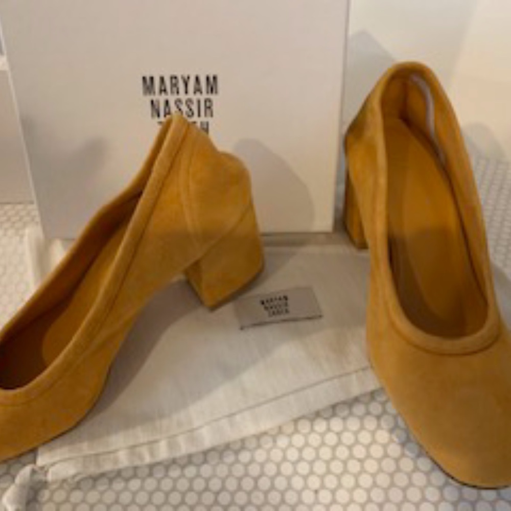 Maryam Nassir Zadeh Suede Heels Brand New